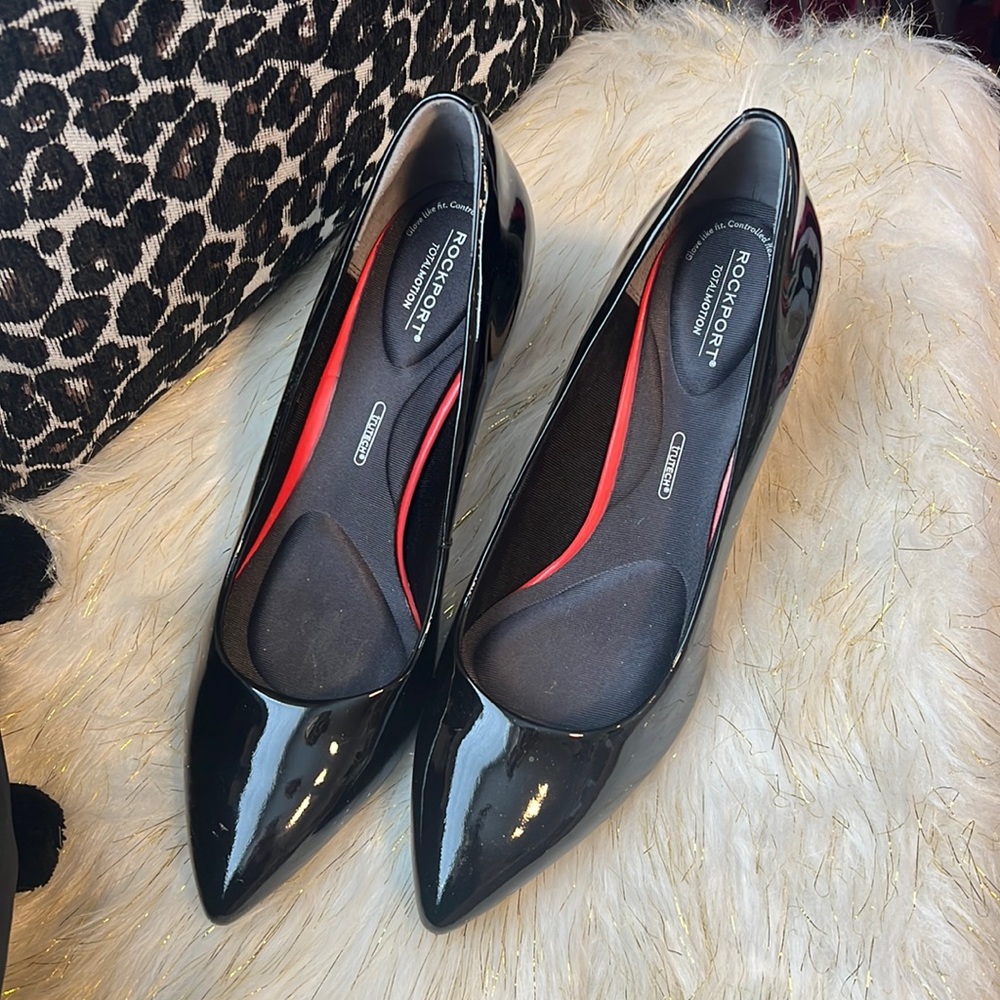 Rockport Total Motion Shiny Black Heels